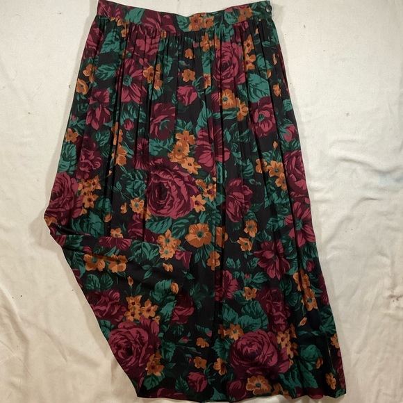 VINTAGE | LESLIE FAY Floral Skirt Set | 14 - Picture 8 of 11